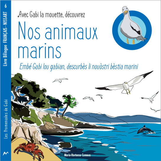 Couverture du livre de Gabi la mouette Nos Animaux Marins