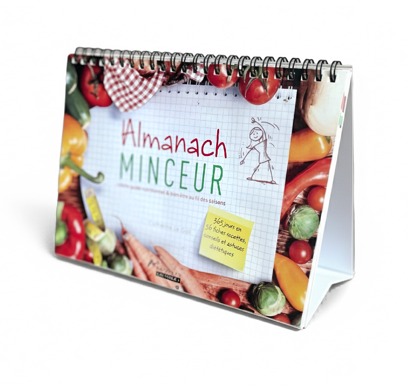 Couverture du livre de reccette de almanach minceur - editions medialpes